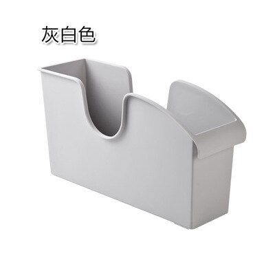 Køkkenskab opbevaring push-pull boks tyk plastaffaldsboks husholdningsopbevaring opbevaring grydestativ med glat  xi3151608: Grå