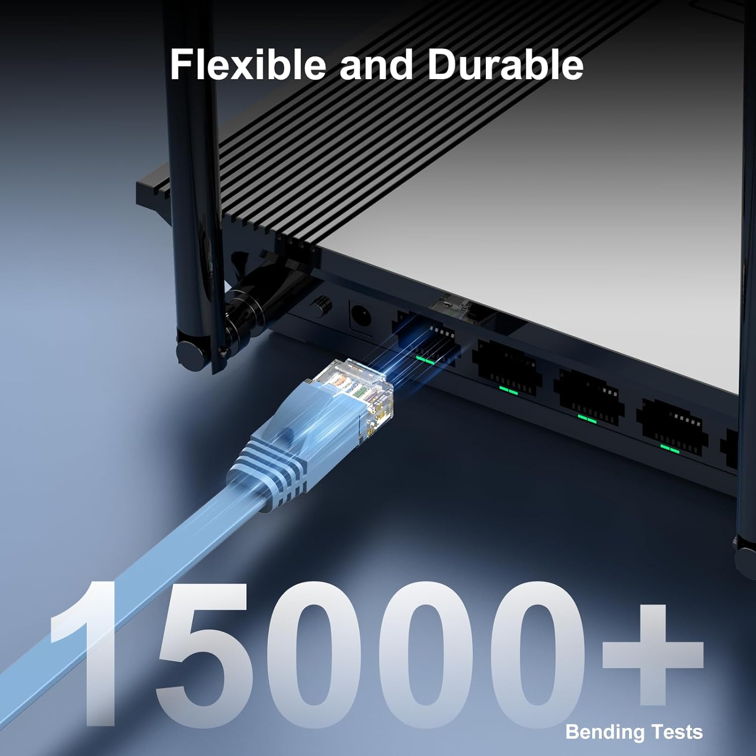 Kabel Ethernet Kot 6e/Kot6 o wysokiej prędkości z kablami skrawek, klipsami robić kabli LAN i złączem RJ45 robić routera/modemu