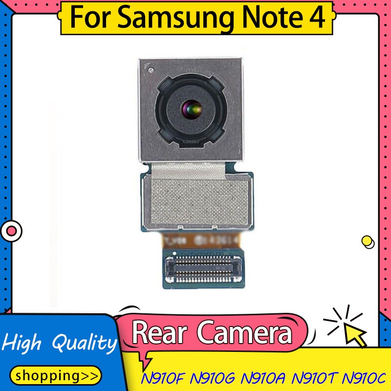 Vervanging Rear Camera Voor Samsung Galaxy Note 4 N910F N910G N910A N910T N910C Back Rear Camera Module Flex kabel