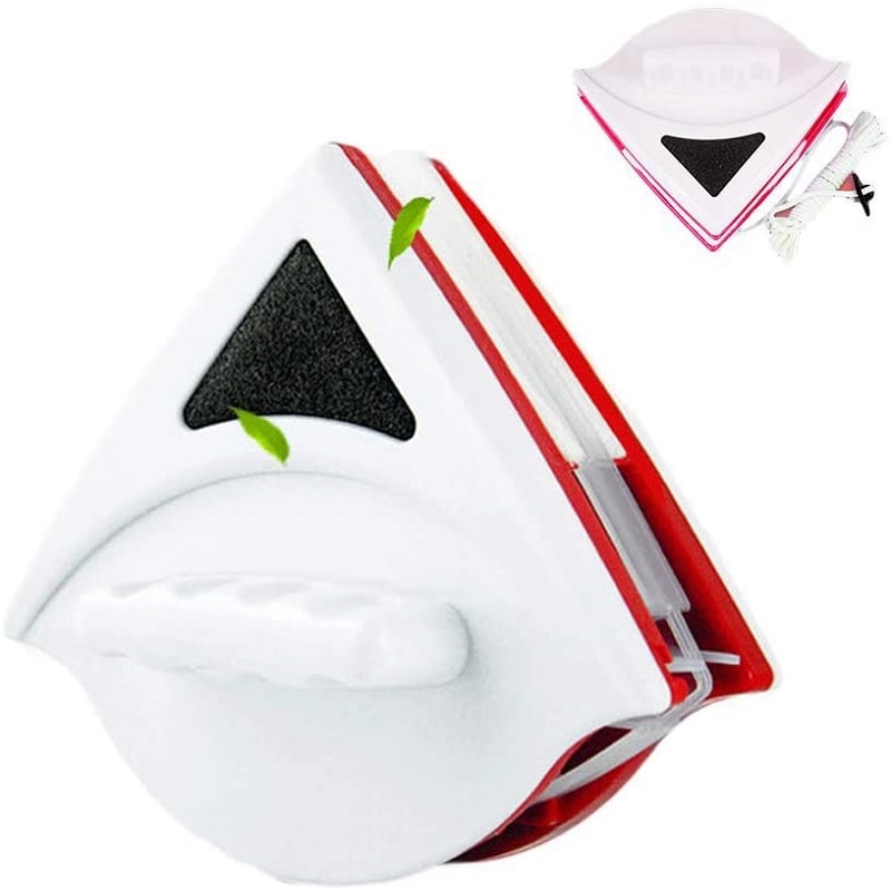 Magnetische Window Cleaner Borstel Dubbelzijdig Glas Cleaner Magneet Ruitenwisser Met 2.5M Anti-Vallen Touw Venster Wassen Huishouden tool