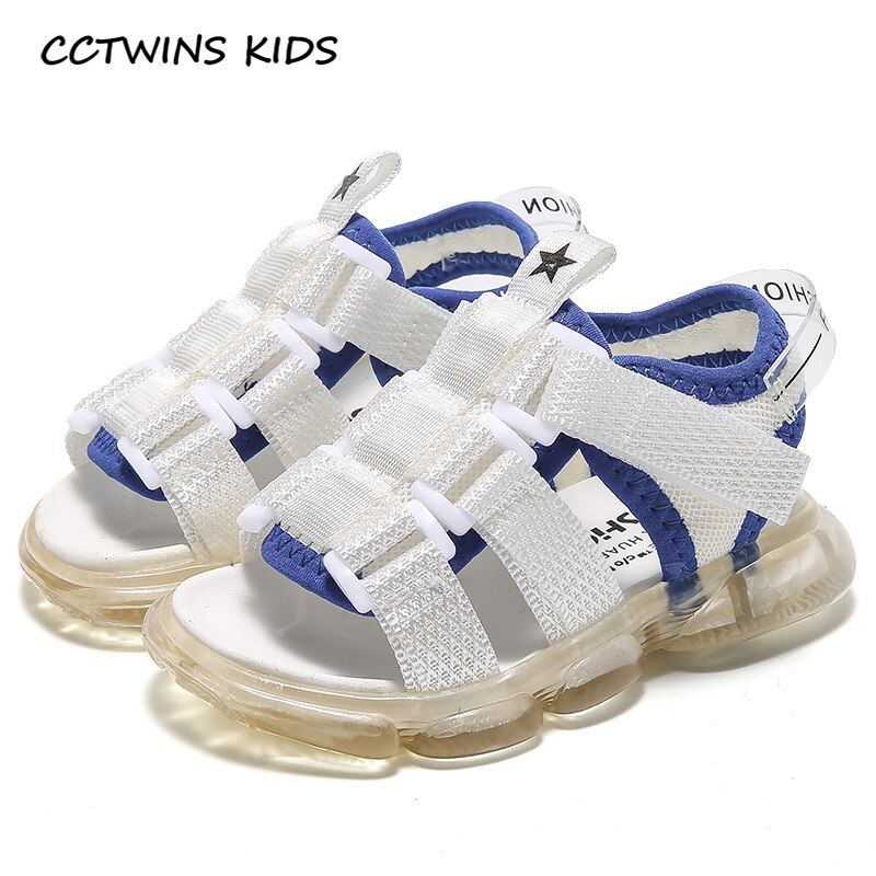 Zapatos para niños , zapatos casuales de verano para niños, sandalias de playa de para niños pequeños, blanca suave plana 8695370