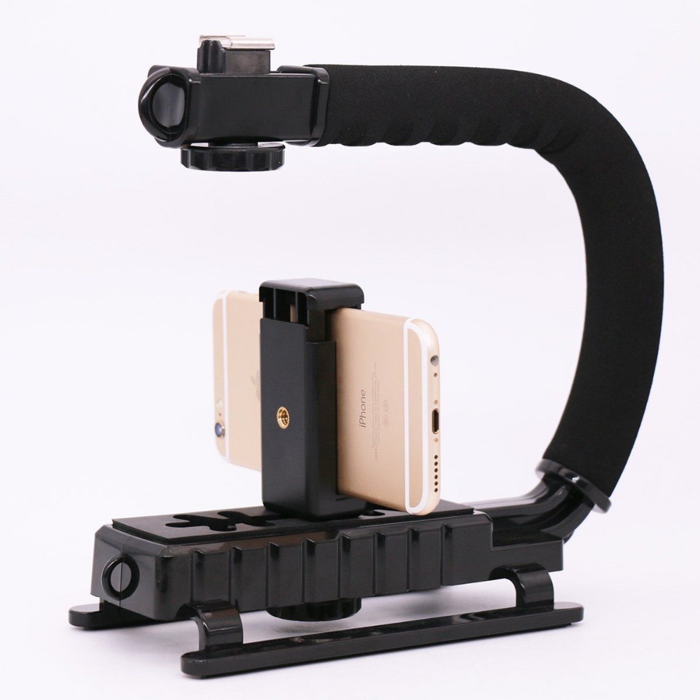 Video Actie Stabiliseren Handle Grip &amp; Telefoon Statief Voor Dslr Camera