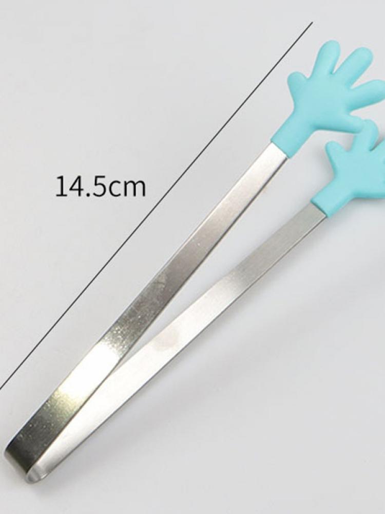 Silikonowy klips antypoślizgowy stal nierdzewna Mini jedzenie Ice Square Suger zacisk do grilla kleszcze klipsy spożywcze produkty kuchenne