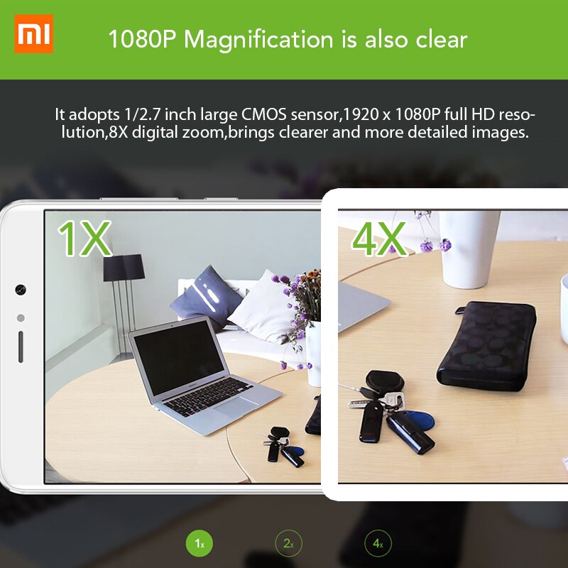 Originele Xiaomi CCTV Mijia Xiaofang 1S 110 Graden F2.0 8X1080 P Digitale Zoom Smart Camera IP WIFI draadloze Camaras Cam PK Dafang