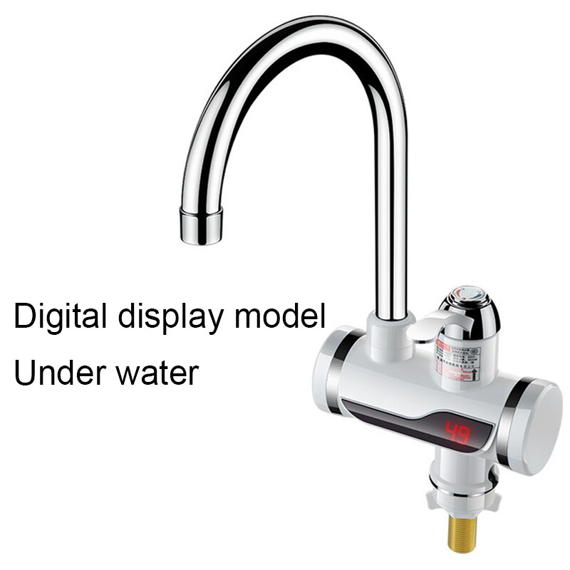 Dmwd Elektrische Onmiddellijke Douche Boiler Instant Water Kraan Keuken Elektrische Kraan Water Verwarming Momentane Heater 3000W: Digitaldisplay Under