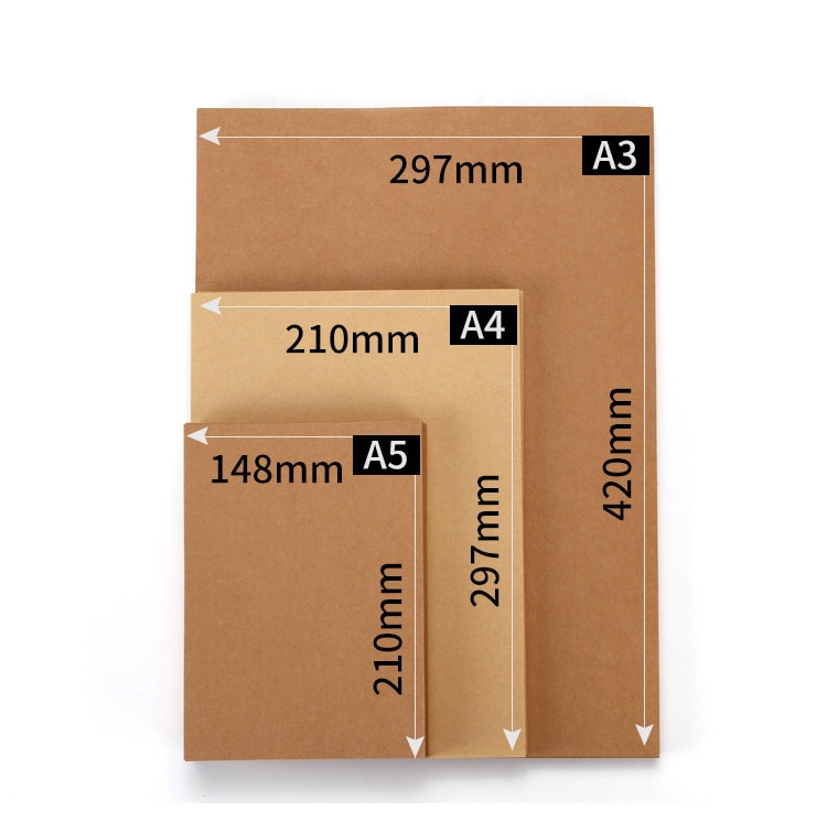 Feuilles de papier kraft A4, 70 – 400 g/m2, carton – Grandado