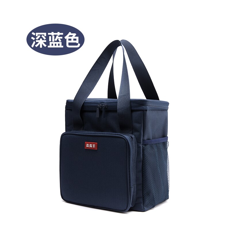 9L große kapazität kühltasche mahlzeit lebensmittel obst drintks kalten frische träger handtasche kühlen isolierten eis pack thermische picknick mittagessen tasche: Blau