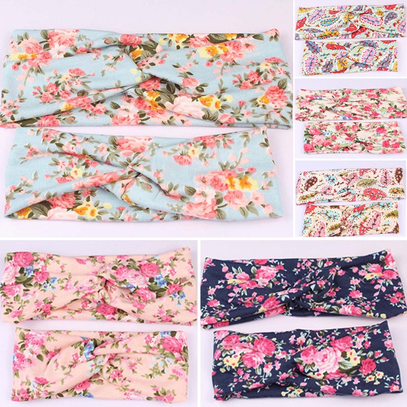 2 Stks/set Mom Moeder & Dochter Kids Baby Meisje Boog Hoofdband Haarband Accessoires Ouder-kind Familie Hoofddeksels