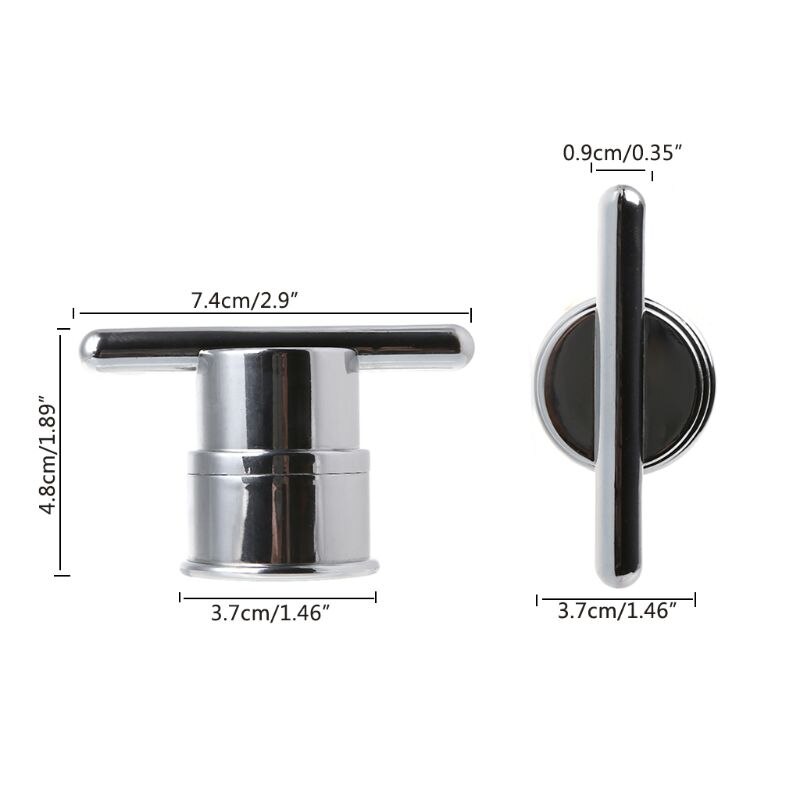 Electroplated Plastic Single Hole Shower Door Knob Handle For Interior Furniture Shower Cabin