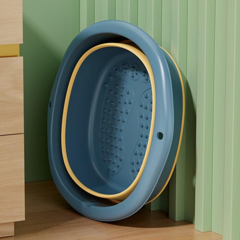 Foldable Foot Spa Bucket Multipurpose Foot Bath Massage Barrel for Home Foot Spa Bucket Home PR: Blueyellow A