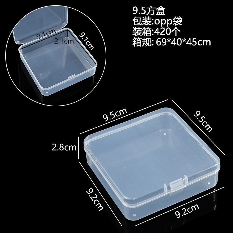 Mini Kunststoff Aufbewahrungsbox transparent Schmuck Aufbewahrungsbehälter Aufbewahrungsbehälter Ohrringe Ringe Schmuckschatulle Behälter: Lila