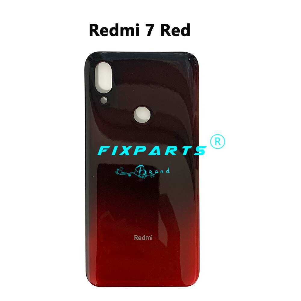 Für Xiaomi Redmi 7 Zurück Batterie Abdeckung Redmi7 Hinten Glas Tür Gehäbenutzen Tafel Ersetzen Teile Xiaomi Redmi Hinweis 7 Profi batterie Abdeckung