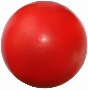 Uforgængelig hundebold hård stærk giftfri tyggelegetøj naturgummi hoppende hundebold til aggressive tyggere: Rød / 7cm
