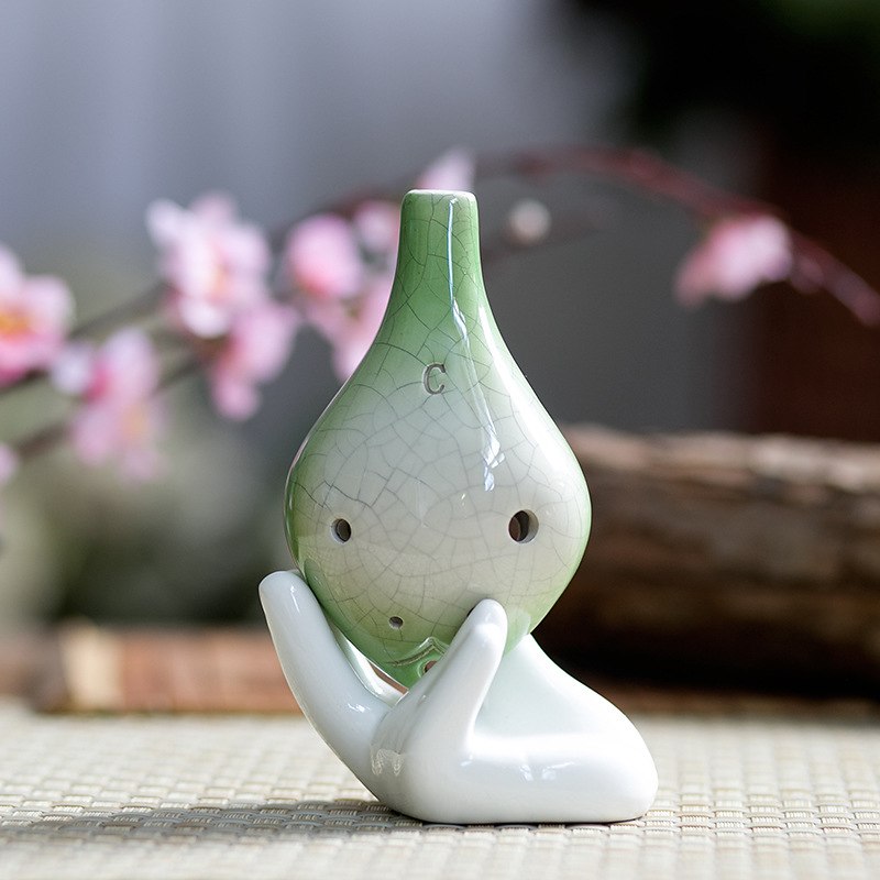 6 hole ocarina alto C double color variable narrow intonation sound great Welcome to school