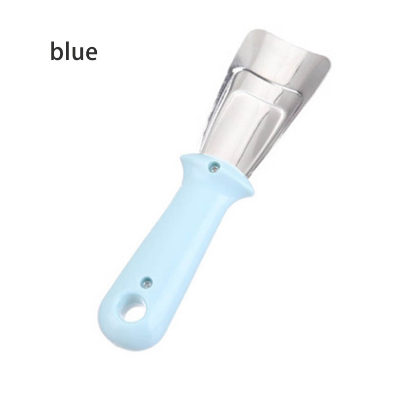 Kitchen Clean Gadget Portable Useful Fridge Accessories 1PC Defrosting Shovel Stainless Steel Freezer Ice Scraper Deicing Tool: Blue