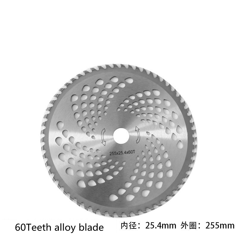 Brush cutter Trimmer Blade Strimmer Lawn Mower Accessories blade: 60 T alloy teeth