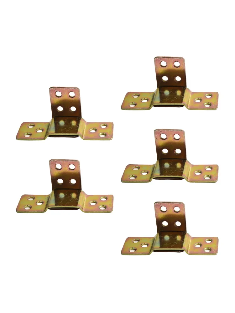 5Pcs Metal Bed Rail Bracket Wood Bed L Shape & Flat Plate Fastener Fitting Replacement Furniture Connector Hardware Fittings