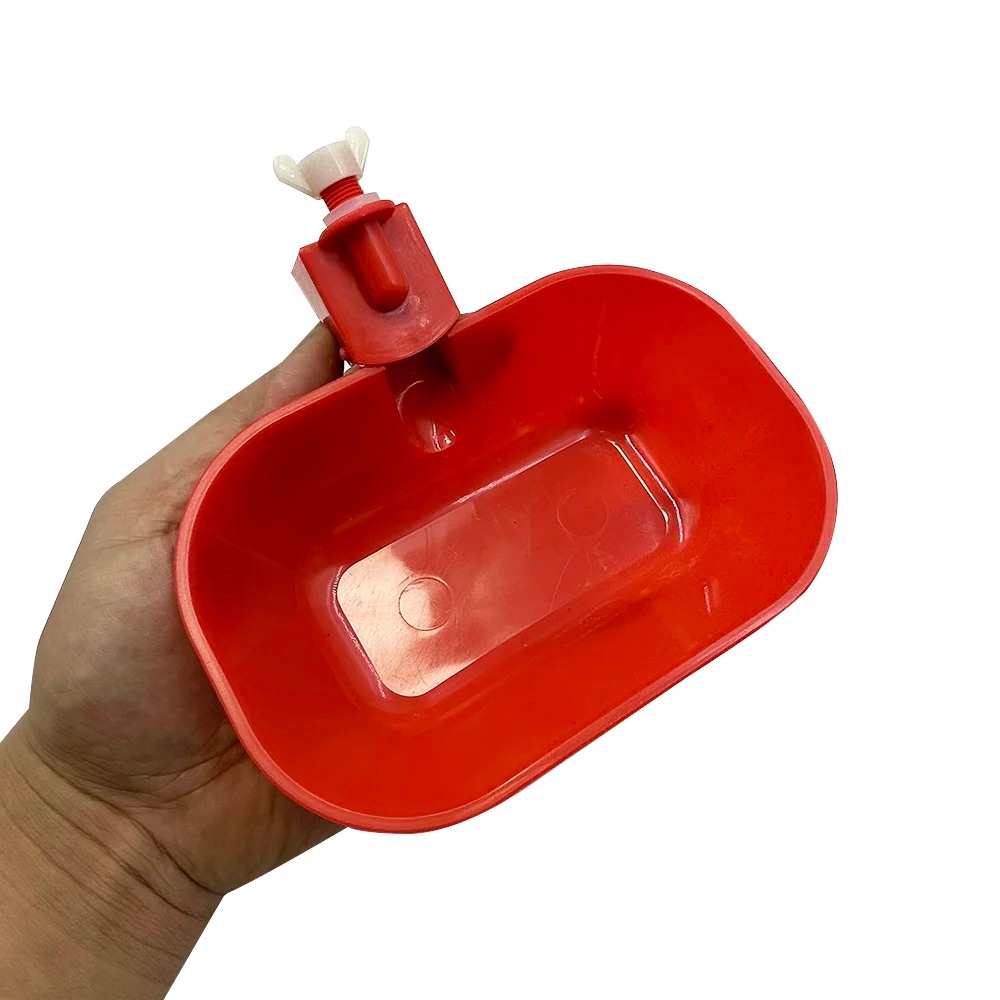 5 Stuks Rode Automatische Waterdispenser Voor Kippen Eenden Ganzen Waterbakken Gevogelte En Vogels Pluimveevoederproducten