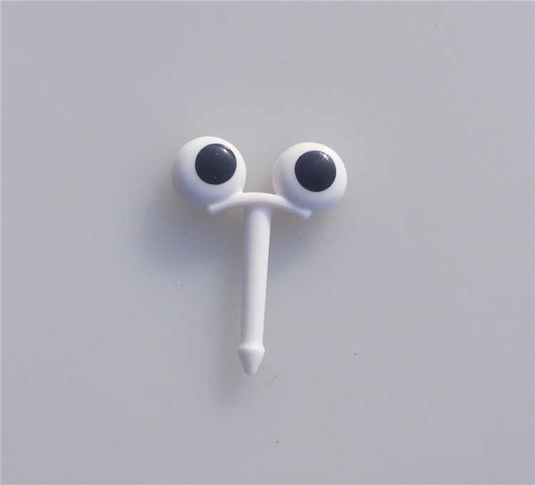 , palillo de dientes de 6 piezas con forma de ojo bonito, tenedores de dibujos animados, accesorios Bento, palillos decorativos para comida, palillos para pescado, tenedor para postre, Prikker