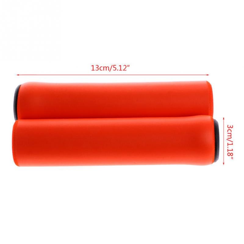 Poignées de vélo vélo ultra-léger mousse Silicone éponge poignée de guidon anti-dérapant amortisseur Super doux guidon de vélo #18