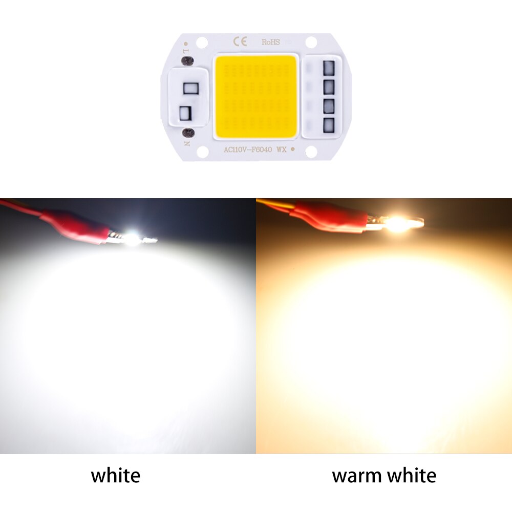 6Pcs 50W 30W 20W Led Chip Diodes Lamp Cob Chip 220V Led Lamp Kralen led Module Voor Flood Light Spotlight Diy Geen Behoefte Driver