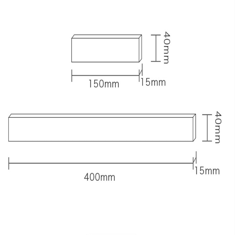 Kraftfull 6 tums magnetisk knivlist, massiv väggmonterad knivstång i trä. magnetisk kniv & verktygshållare, unik