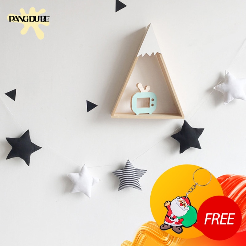 Cloth Star Baby Decoration Room Star Wall Hanging Baby Room Decor INS Photography Props Decor For Tent Crib Baby Stuff Newborns