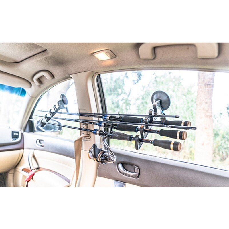 Outdoor Fishing Rod Sea Rod Holder Suction Cup Hook Fishing Pole Rack Bracket With Suction Cup Fishing Accessories