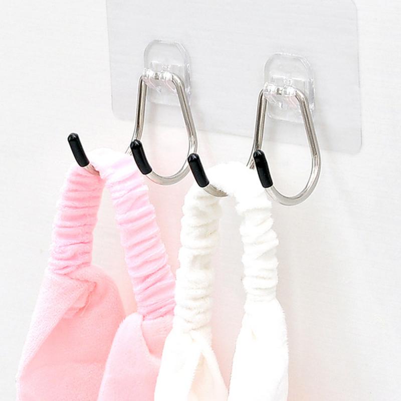 Seamless Adhesive HookStrong Adhesive Wall-mounted Kitchen Load-bearing Suction Cups Bathroom Kitchen Towel Hooks Wall Hanger