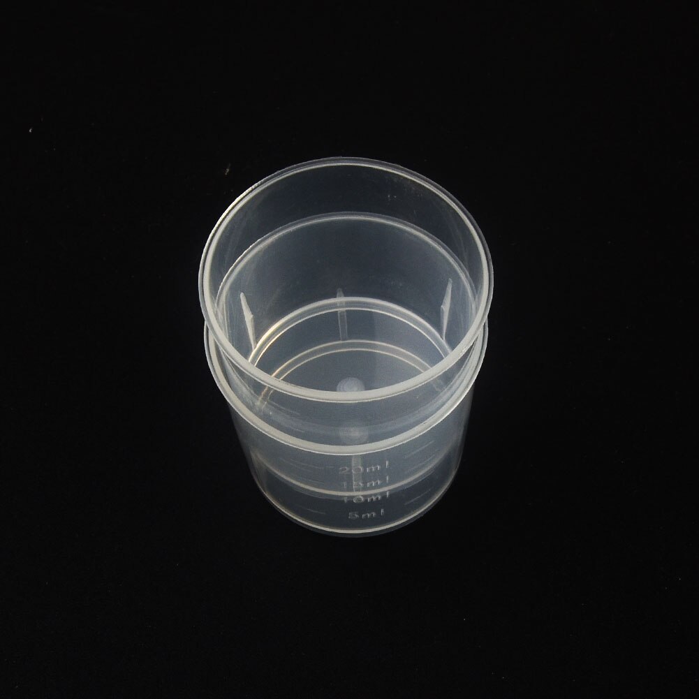 1/2pcs Measure Jug Pour Spout Surface Kitchen Laboratory Measuring Cup Scale Transparent Cooking Tool 20/30/50/300/500/1000ML: 2pcs 20ml No Handle