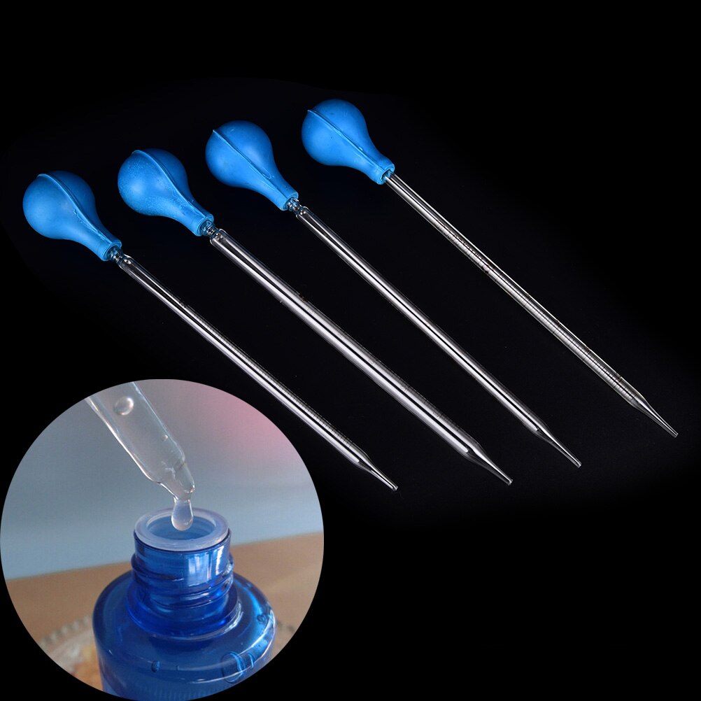 Cabezal de goma con gotero de vidrio, pipeta de vidrio con cuentagotas de laboratorio, con rayas de medición, excelente cabezal de goma, pipeta de vidrio, 1/2/3/5/10ml