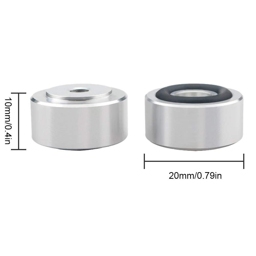 4 Stück Hifi-Lautsprecher Spikes Stand Füße Pad Aluminium legierung Isolation absorbieren Schock verstärker Basis füße für Lautsprecher CD-Verstärker