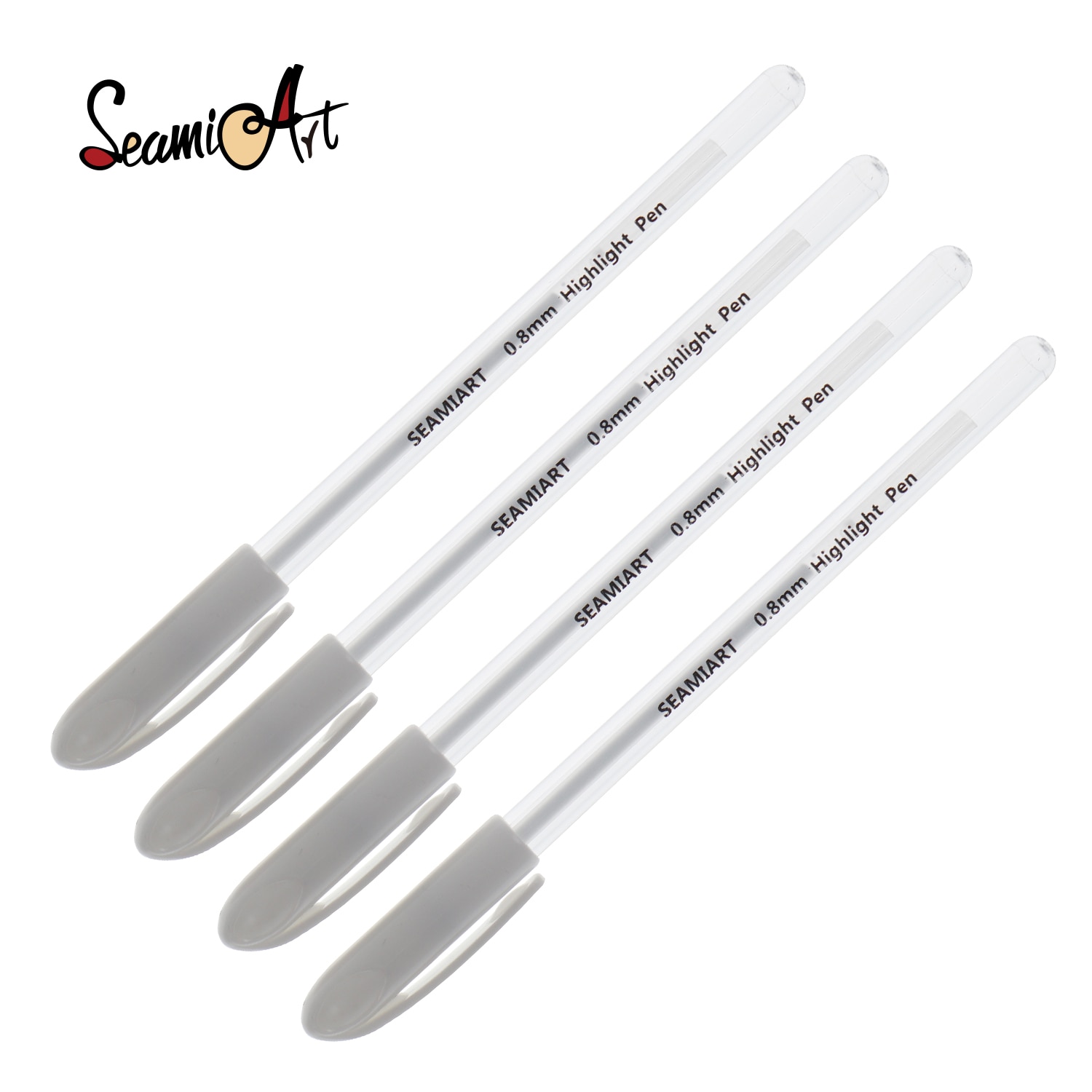 1/2/3PCS White Transparent Paint Markers Pen 0.8mm Highlight Liner Sketch Marker Writing Drawing School Office Supplies