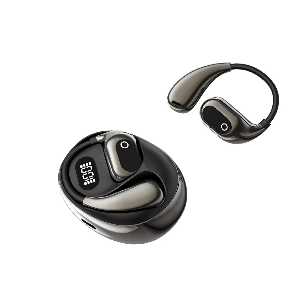 Traducteur écouteur XG99 AI casque sans fil bureau Chat casque ASMR casque AI casque sans fil avec affichage numérique: Rouge