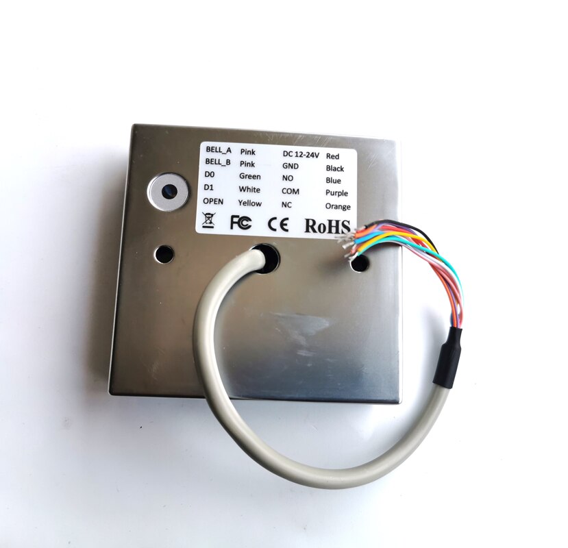 Metal RFID Keyboard Access Control Keypad standalone 2000 users Backlight + 10 Fobs