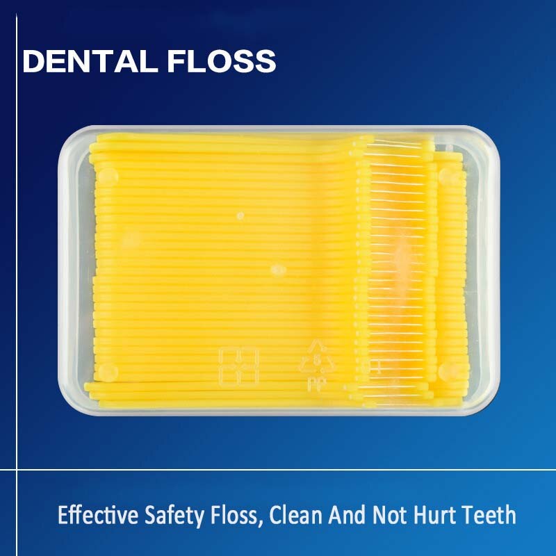 40Pcs/Box Children Dental Floss Ultra-fine safety Toothpick Home flosser Interdental Stick Tooth care brush Teeth Cleaning Tools