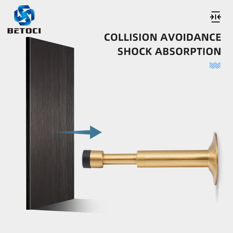Betoci hydraulisk buffer dørstopper, ren kobber og aluminiumslegering gulv dørstoppere, vægmonteret kofanger, ikke-magnetisk hardware
