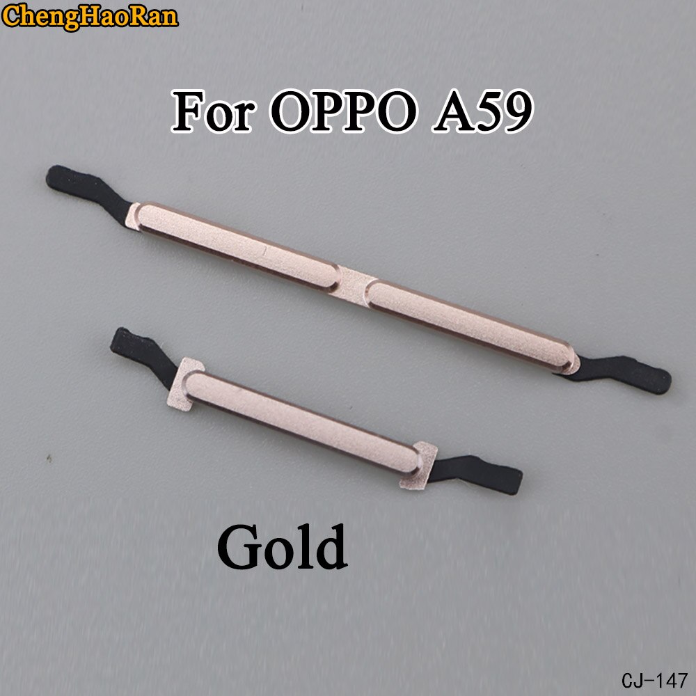 ChengHaoRan 1Stck Für OPPO A57 A59 Neue Seite Geschmack einstellen Energie-Geschmack + Volumen Taste schalten Geschmack einstellen teile: A59-gold