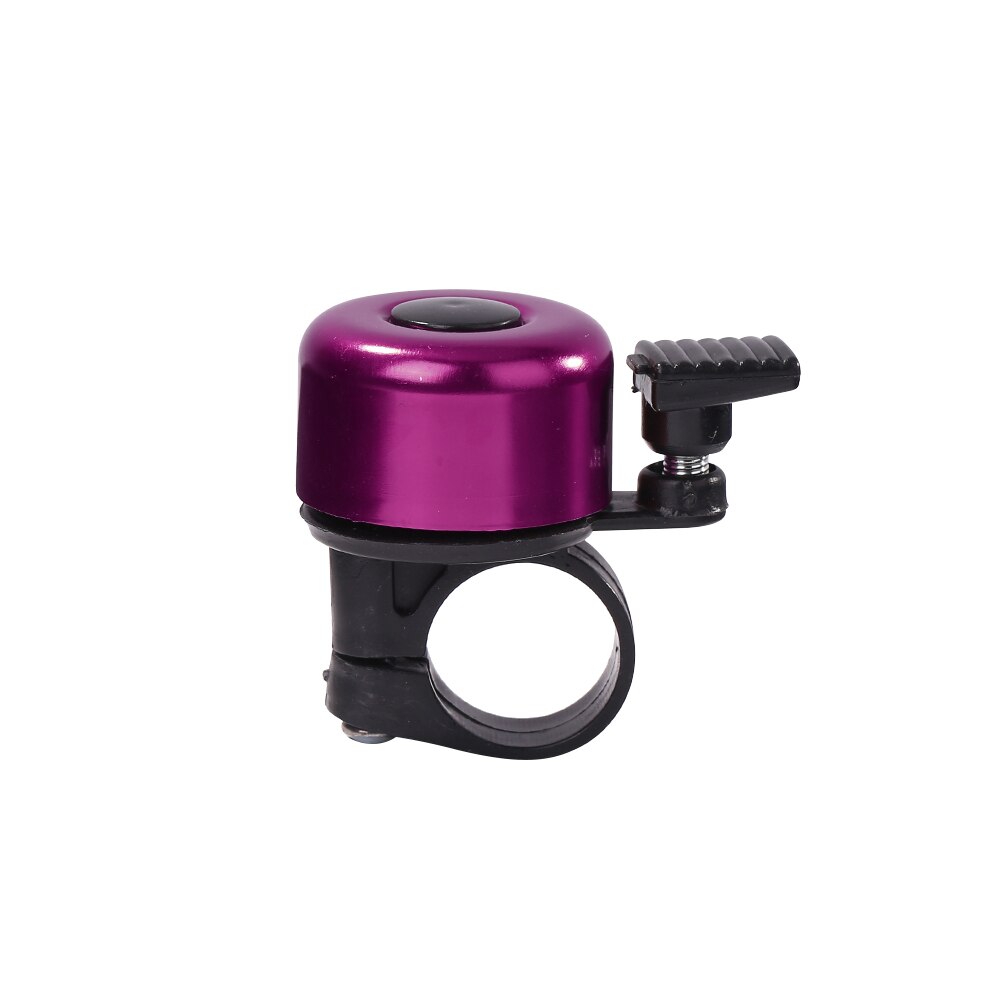 Mini corne vélo guidon VTT en alliage d'aluminium son alarme anneau cloche vélo Portable anti-poussière cyclisme pièces: Purple