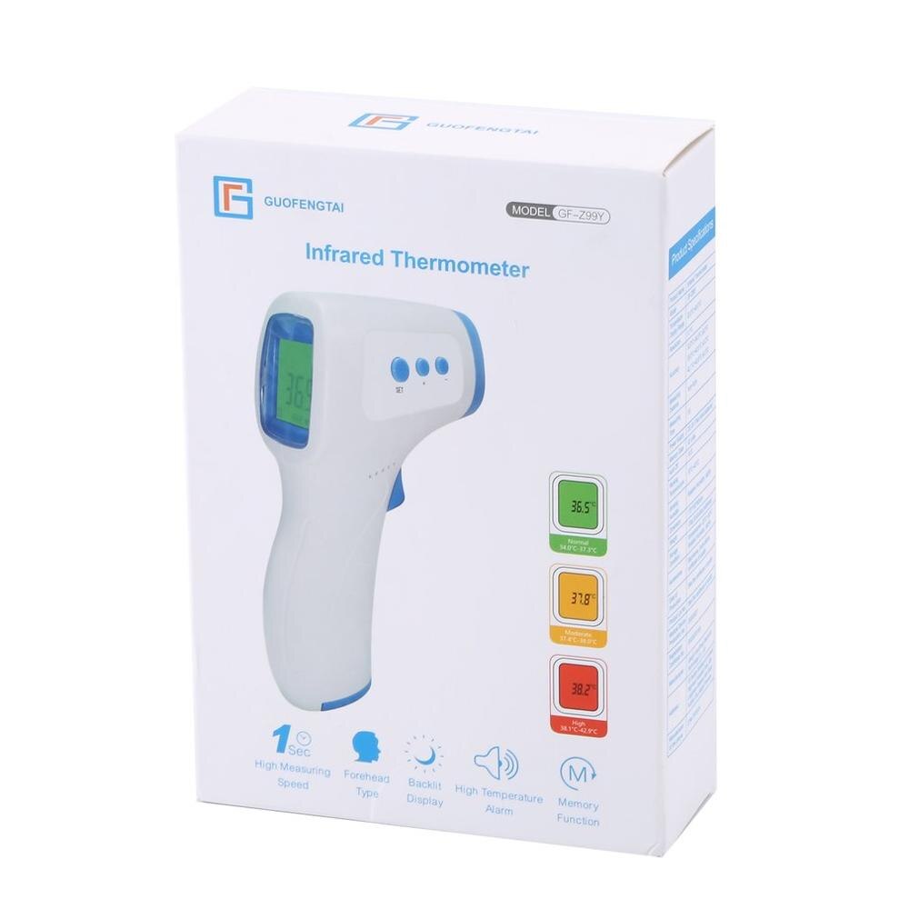 Infrarød pande termometer krop berøringsfri termometer baby voksne udendørs indendørs digital infrarød feber øre termometer: 5