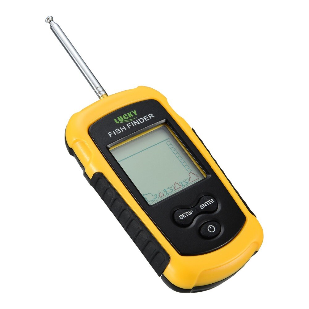 Portable Lucky Fishing Finder ffcw1108-1 Sonar Wireless FindFish Sounder Echo Fish Finder with 400feet operating Range LureFish