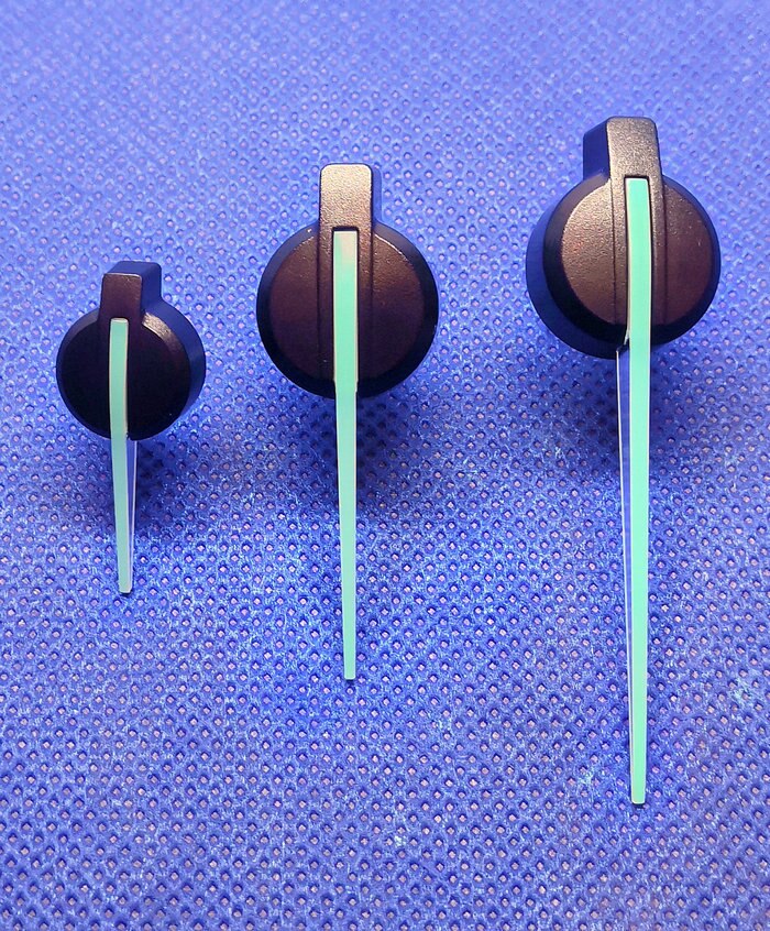 0.98mm hole 1pc blue Universal 20 32 46MM Auto Car Motorcycle Instrument Speedometer Speedo Needles Pointers for Volvo v50