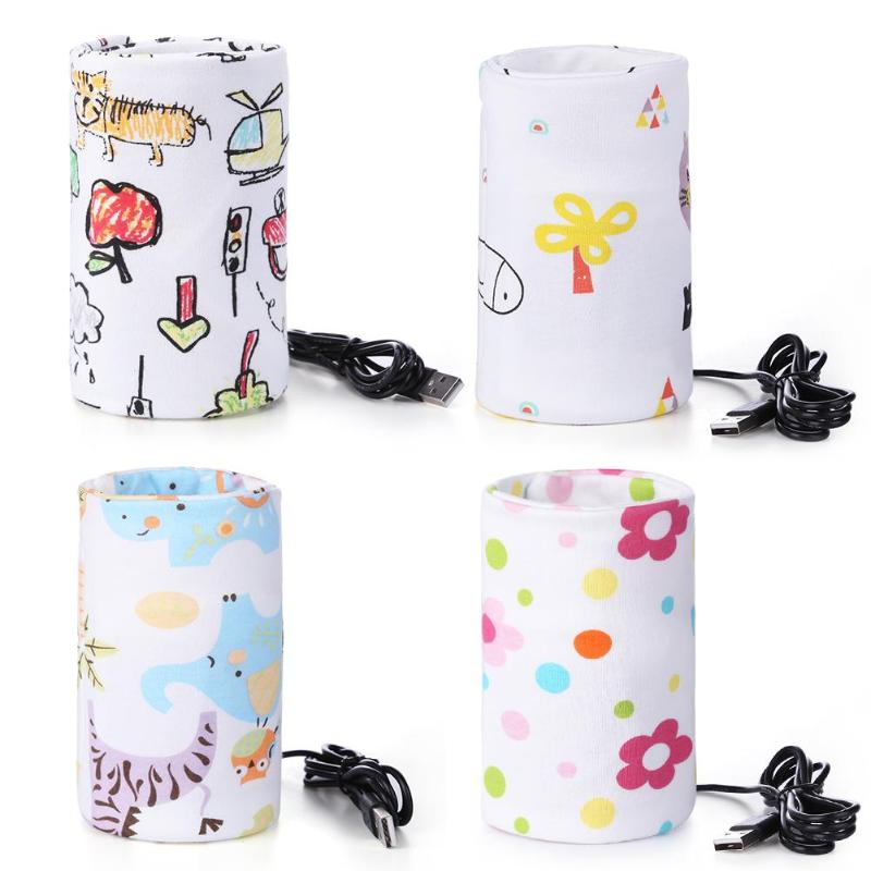 Flessenwarmer Draagbare Melk Travel Cup Warmer Heater Baby Zuigfles Bag Storage Cover Isolatie Thermostaat