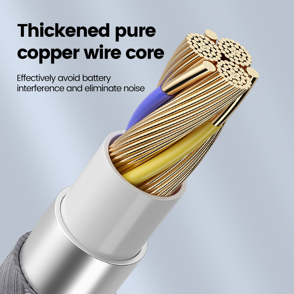 3 in 1 Type C 3,5 mm Jack Aux-kabel naar IOS-audiokabeladapter voor iPhone iPad Autoluidspreker Man-Man USB-C-converterkabel