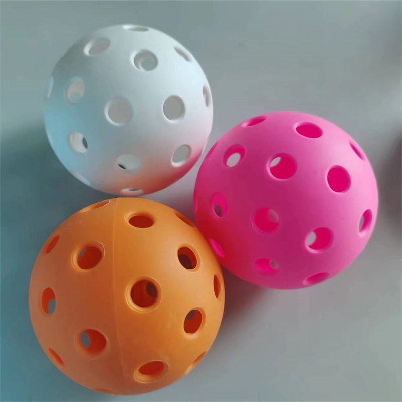 6 uds Pickleball 40 agujeros 74mm pelotas de Pickleball coloridas para exteriores pelota de paleta de entrenamiento y competición duradera para práctica de competición