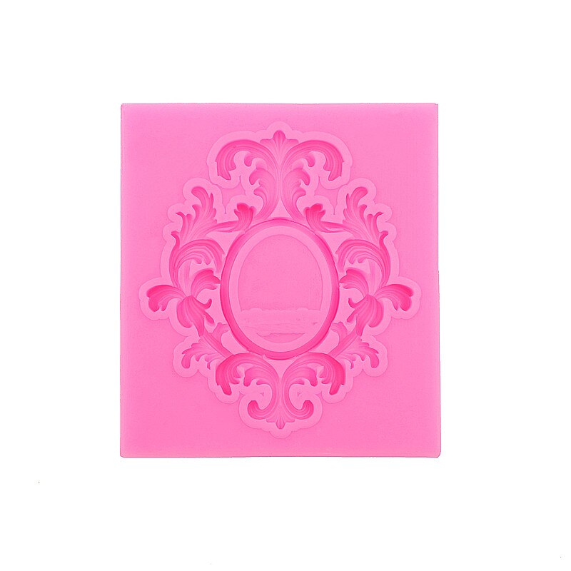 Gadgets Fondant Mallen Kleine Ovale frame Silicone rubber flexibele voedsel veilig mold klei, fondant, keramische, sieraden mould: Default Title