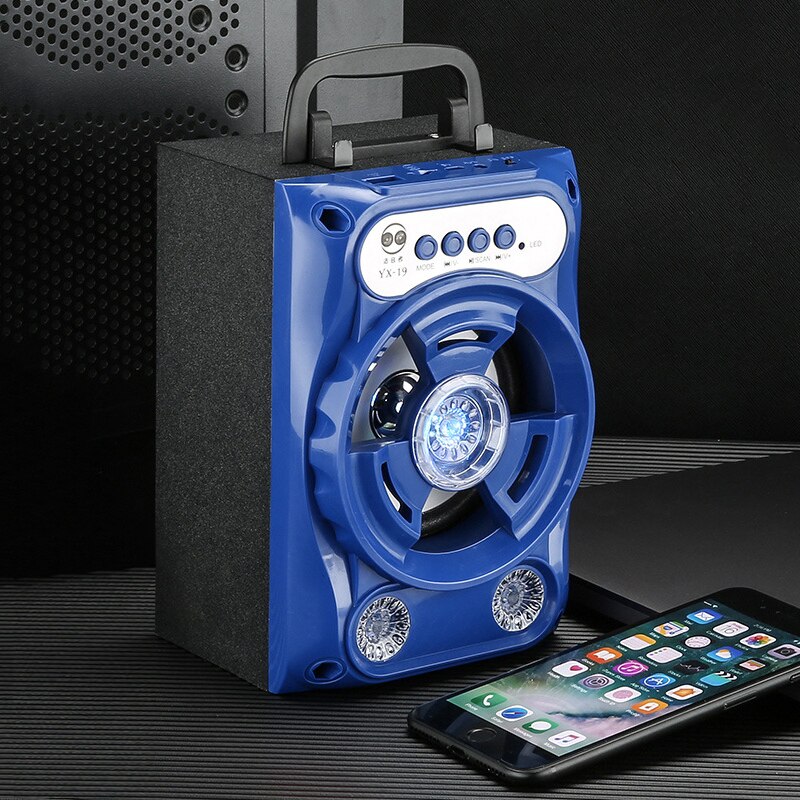 Mini Bluetooth Speaker Portable Wireless Stereo Subwoofer Heavy Bass Speakers Sound Box With Mic Support FM Radio TF AUX USB: A with wired mic