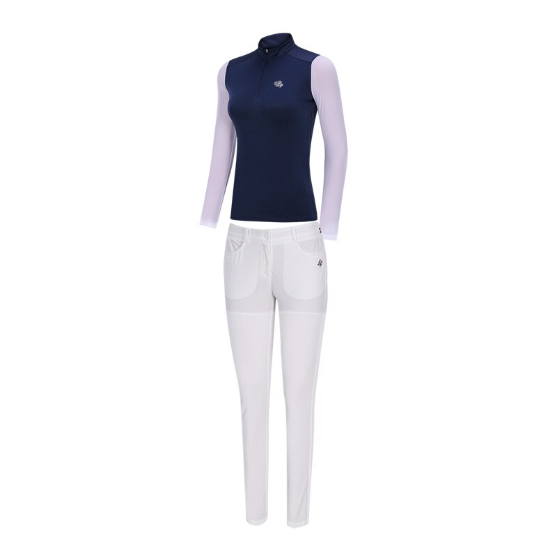 Stil golf tøj åndbar t-shirt med hvid buksedragt elsker golf brand: Bukser / S