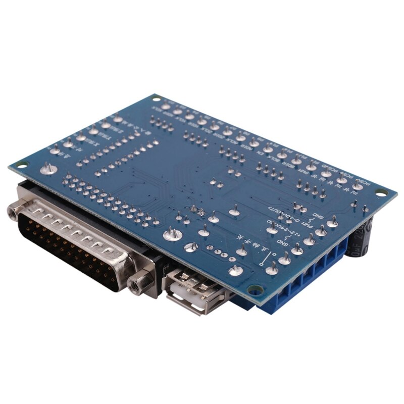 CNC 5-Axis Stepper Motor Driver Interface Board With USB Cable Optocoupler Isolation For MACH3 Engraving Machine