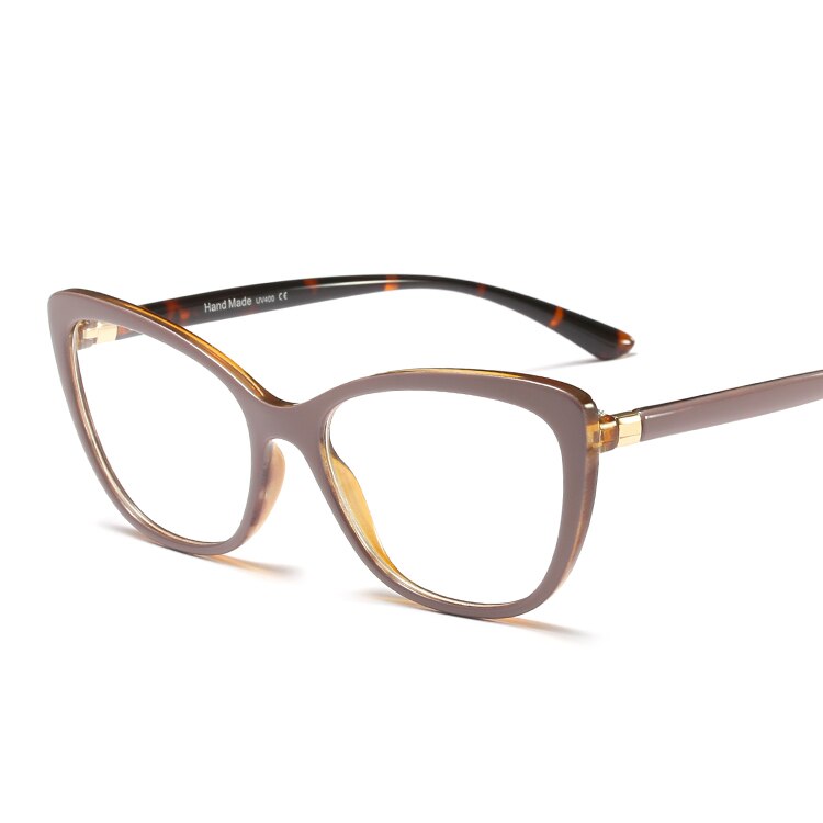 MARC Frame Eyeglass Clear lens Women Cat eye Square Glasses Resin Transparent Eyewear Personality Purple 95185 1